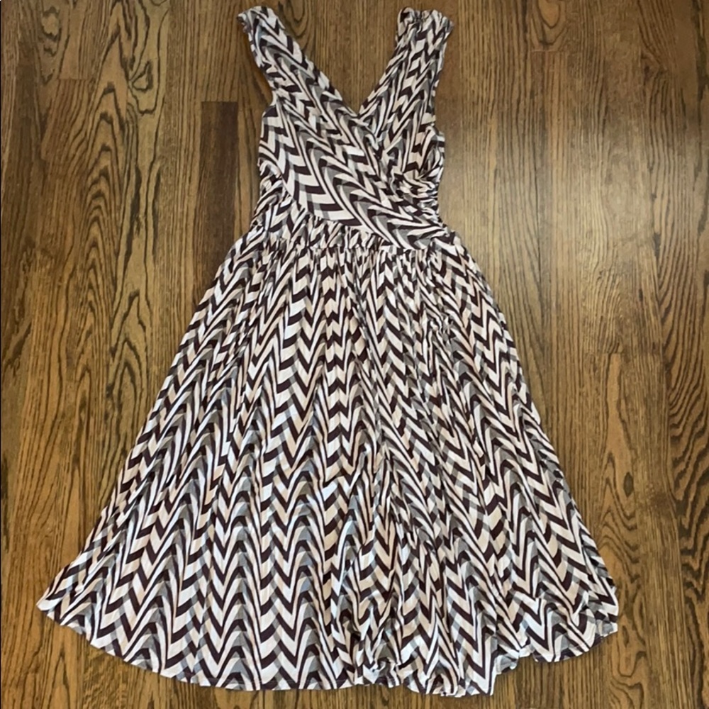Anthropologie Patterned Sleeveless Dress
